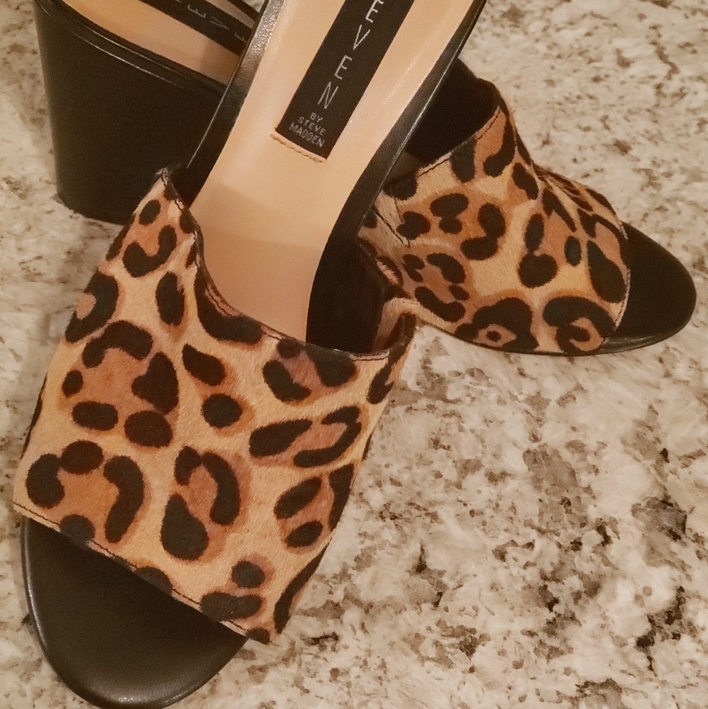 Steven Madden Leopard Wedges